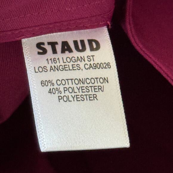 Staud‎ Ilana Mini Dress Syrah Plum Purple Size Large NWT - Picture 9 of 10